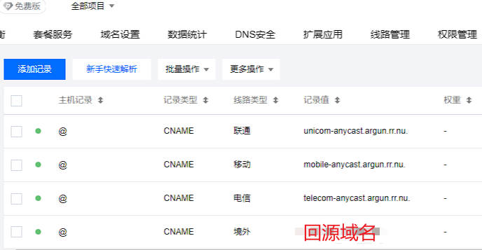 使用cloudflare的saas回源后的国内分流设置