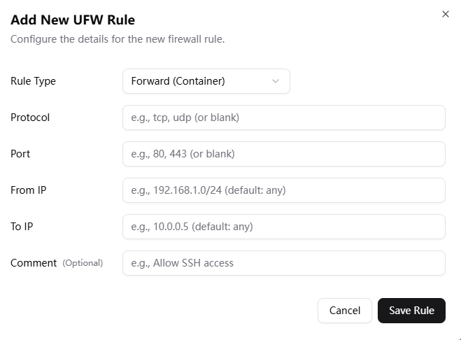 UFW Panel：防火墙可视化面板
